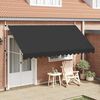 vidaXL Window Awning Anthracite Polyester with PU coating Large