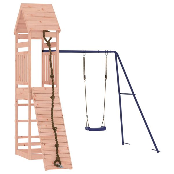 vidaXL Outdoor Playset Natural wood and Blue