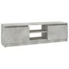 vidaXL TV Stand Concrete Gray 47.2"x11.8"x14" Engineered Wood