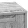vidaXL Bedside Cabinet Grey 17.32 x 13.58 x 17.72 in Engineered Wood