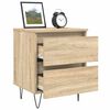 vidaXL Bedside Cabinet Sonoma oak Engineered wood Bedside Cabinet