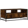 vidaXL Coffee Table Smoked oak Engineered wood, metal Medium