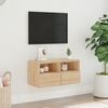vidaXL TV Wall Cabinet Sonoma oak Engineered wood 23.6x11.8x11.8 in