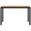vidaXL Garden Dining Set Black PE rattan, steel, solid acacia wood Medium