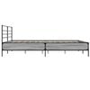 vidaXL Bed Frame Grey Sonoma Engineered Wood and Metal Double Bed Frame