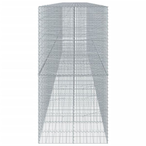 vidaXL Gabion Basket Silver Galvanized Iron Large Durable
