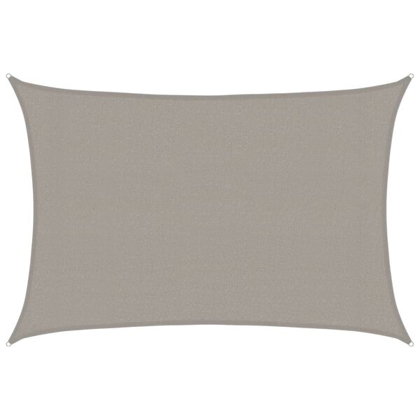vidaXL Sunshade Sail 1.75 oz/ft&sup2; Rectangular Light Grey 9.8x16.4' HDPE