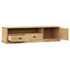 vidaXL TV Cabinet Honey Solid Pine Wood Medium TV Cabinet Rectangular