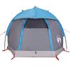 vidaXL Camping Tent Dome 1-Person Blue Waterproof