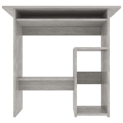 vidaXL Desk Concrete Gray 31.5"x17.7"x29.1" Engineered Wood