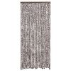 vidaXL Insect Curtain Brown and White 35.4x86.6" Chenille