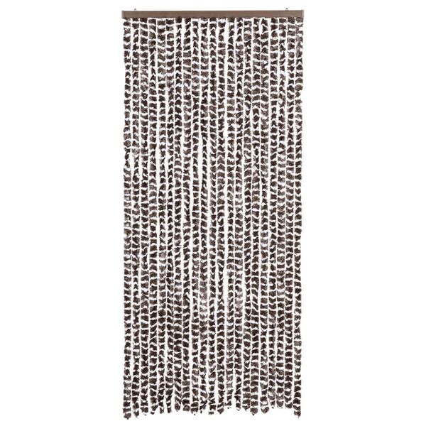 vidaXL Insect Curtain Brown and White 35.4x86.6" Chenille