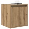 vidaXL Wall-mounted Bedside Cabinet Artisan Oak Engineered wood