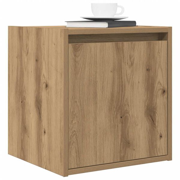 vidaXL Wall-mounted Bedside Cabinet Artisan Oak Engineered wood