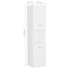 vidaXL Bathroom Furniture Set White Engineered wood, acrylic Medium