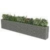 vidaXL Gabion Raised Bed Silver Galvanized Steel Large