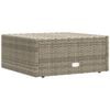 vidaXL Garden Lounge Set Grey PE rattan Small Modular