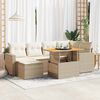 vidaXL Garden Sofa Set Beige