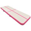 vidaXL Inflatable Gymnastics Mat with Pump 118.1x39.4x5.9" PVC Pink