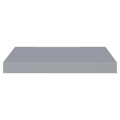 vidaXL Floating Wall Shelf Gray 15.7"x9.1"x1.5" MDF