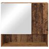 vidaXL Mirror Cabinet Old Wood 23.23 x 6.69 x 21.65 in Engineered Wood