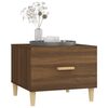 vidaXL Coffee Table Set of 2 Brown oak