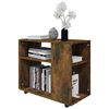 vidaXL Side Table Smoked Oak Engineered Wood Small Side Table