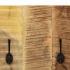 vidaXL Coat Rack Set of 2 Brown Solid mango wood and powder-coated steel