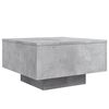 vidaXL Coffee Table Concrete Gray Engineered Wood Low Coffee Table