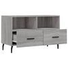 vidaXL TV Cabinet Grey sonoma Engineered wood, iron Medium TV Cabinet