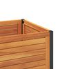 vidaXL Garden Planter Brown Solid Acacia wood, Powder-coated steel Medium