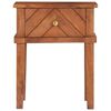vidaXL Bedside Cabinet Brown Solid Acacia Wood Standard Bedside Cabinet