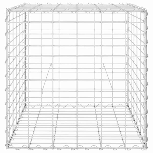 vidaXL Gabion Raised Bed Silver Steel wire 23.6 in