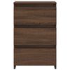 vidaXL Bed Cabinet Set of 2 Brown Oak Engineered Wood Medium