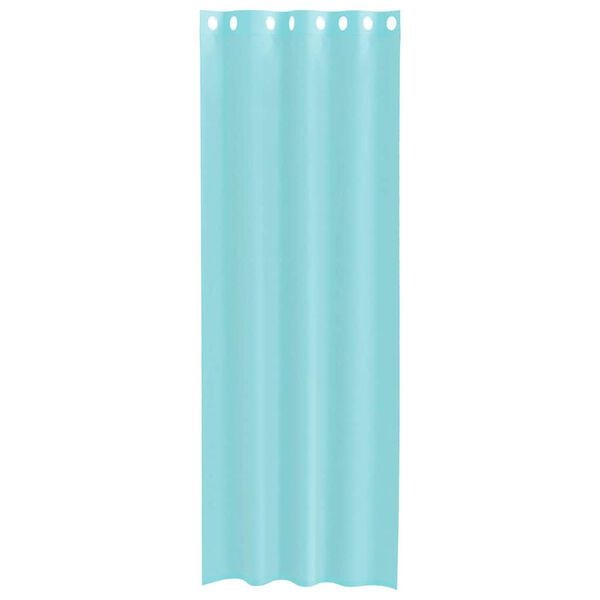 vidaXL Voile Curtains with Grommets 2 pcs Turquoise
