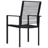 vidaXL Dining Set Black Glass Large Seats Many Garden Dining Set