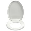 vidaXL Soft-close Toilet Seat with Quick-release Design White
