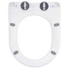 vidaXL Soft-close Toilet Seat with Quick-release Design White