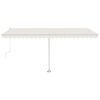 vidaXL Retractable Awning Cream