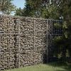 vidaXL Gabion Basket Silver Galvanized iron wire 39.4x39.4x59.1 in