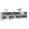vidaXL TV Cabinet Concrete gray Engineered wood, iron Large TV Cabinet