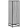 vidaXL Book Cabinet Grey Sonoma Engineered wood, metal Tall and narrow