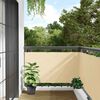 vidaXL Balcony Privacy Screen Cream 157.5x35.4" PVC