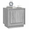vidaXL Bedside Cabinet Grey Sonoma Engineered wood Medium