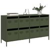 vidaXL Sideboard Olive Green Cold-rolled Steel Standard Sideboard