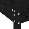 vidaXL Garden Bar Set Black Solid pine wood Medium Footrest