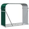 vidaXL Log Holder Green 47.2"x17.7"x39.4" Galvanized Steel