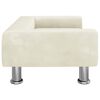 vidaXL Dog Bed Cream 70x45 x 10.4 " Velvet