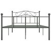 vidaXL Bed Frame Grey Metal Double Durable Bed Frame Rectangular