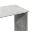 vidaXL Desk Concrete Gray Engineered Wood Medium Desk Rectangular